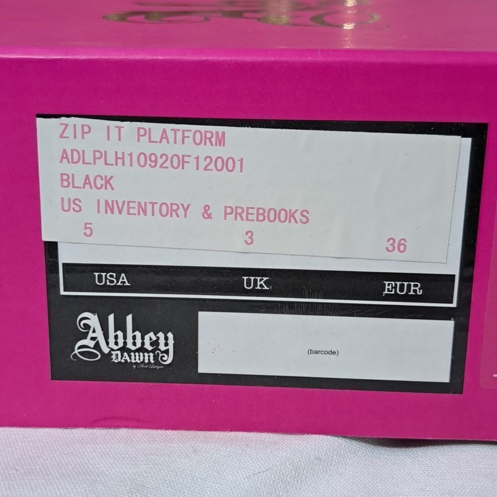 NIB Abbey Dawn Zip It Platform Heel - Picture 10 of 10